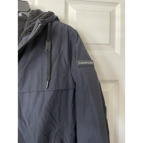 NWT Calvin Klein Faux Sherpa Lined Infinte Stretch Soft Shell Jacket - Small - Picture 6 of 12
